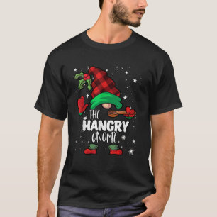 Hangry Gnome Red Buffalo Plaid Matching Family Chr T-Shirt