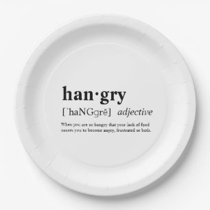 Hangry Paper Plate