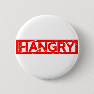 Hangry Stamp 2 Inch Round Button