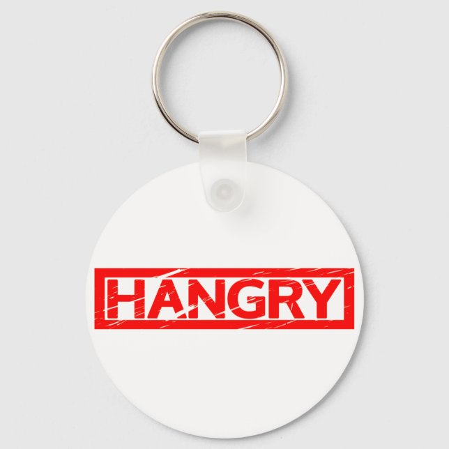 Hangry Stamp Keychain (Front)
