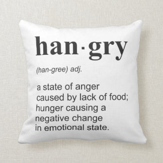 Hangry Throw Pillow