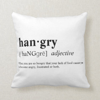 Hangry Throw Pillow