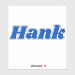 Hank<br><div class="desc">Name Hank with blue font.</div>