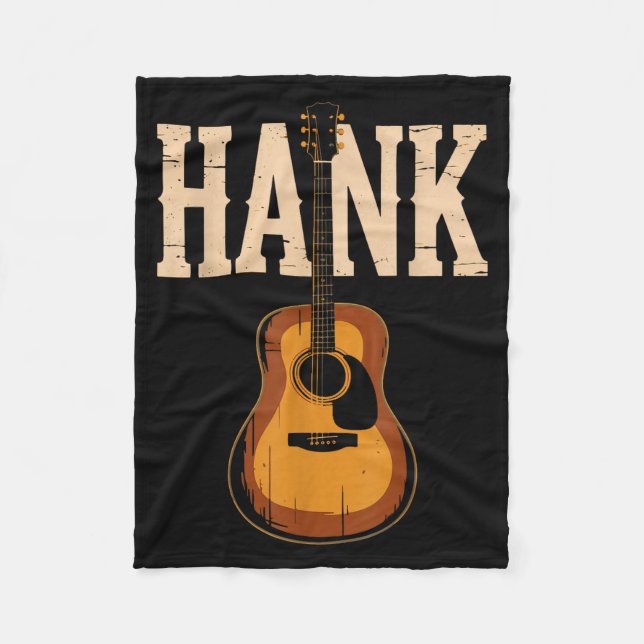 Hank Folk Style Line Dancing Western Country Music Fleece Blanket (Front)
