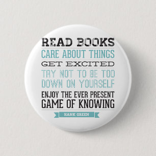 Hank Green Quote 2 Inch Round Button