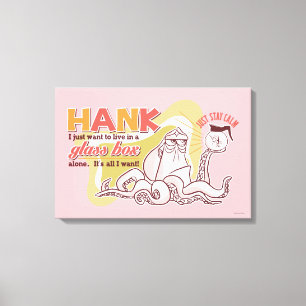 Hank   Live in a Glass Box Alone Canvas Print