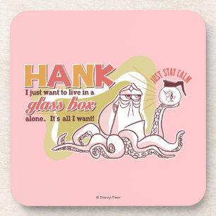 Hank Live in a Glass Box Alone Coaster