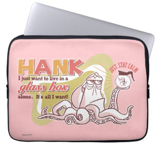 Hank   Live in a Glass Box Alone Laptop Sleeve