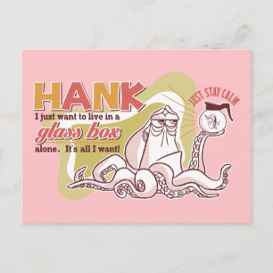 Hank   Live in a Glass Box Alone Postcard