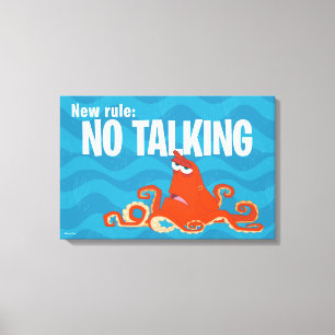 Hank   New Rule...No Talking Canvas Print