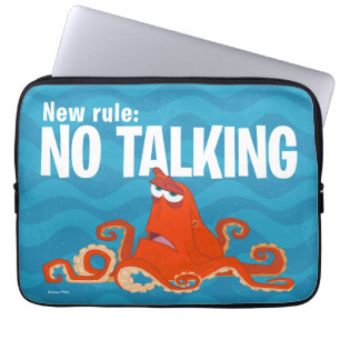 Hank   New Rule...No Talking Laptop Sleeve