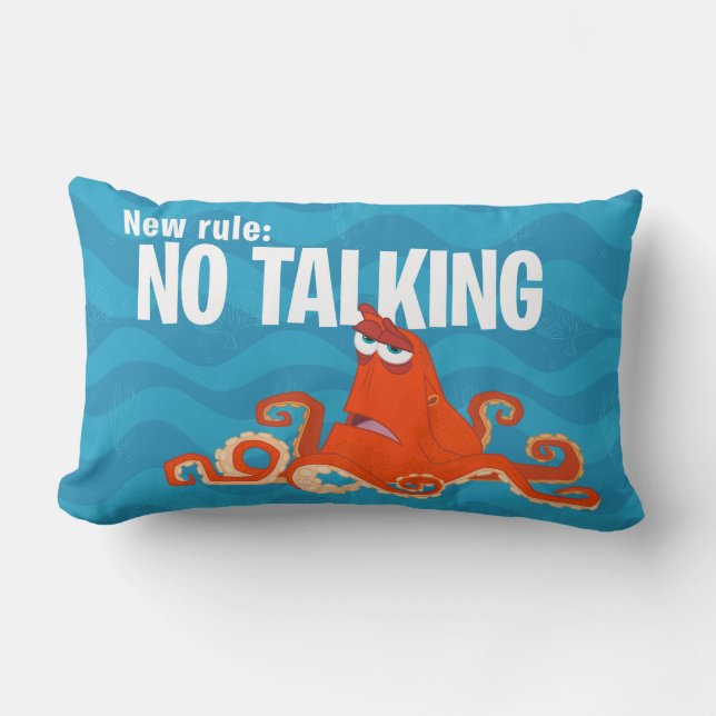 Hank | New Rule...No Talking Lumbar Pillow (Front)