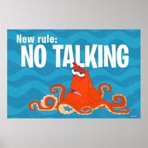 Hank   New Rule...No Talking Poster