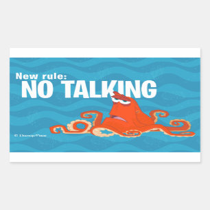Hank   New Rule...No Talking Sticker