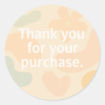 hank You Sticker | Bâton d'emballage pour petites