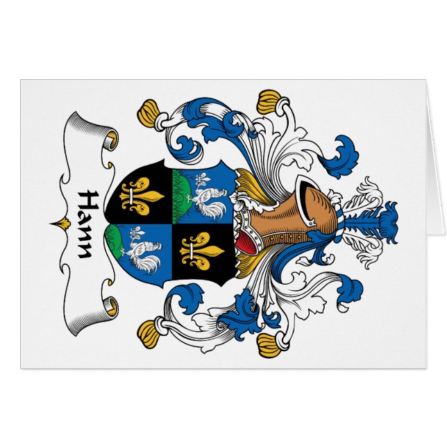 Hann Family Crest (Front Horizontal)