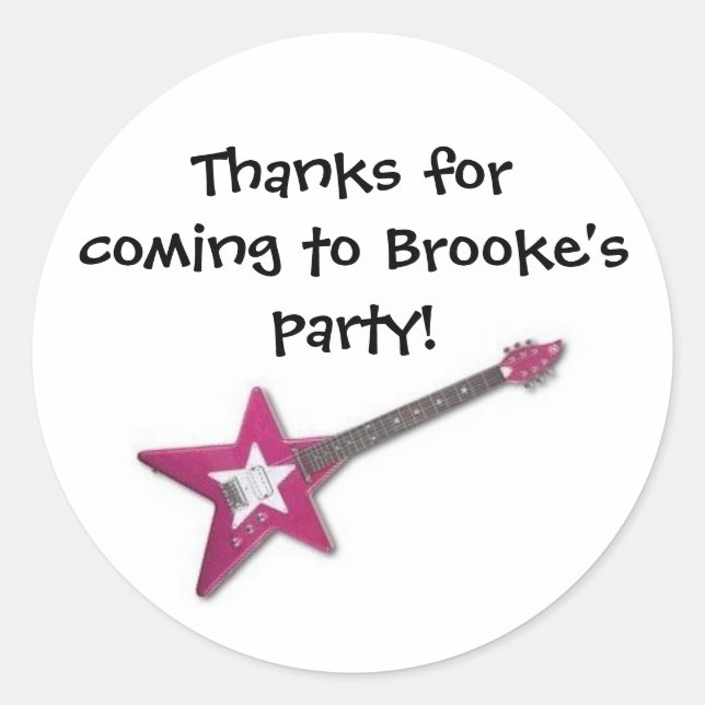 Hanna Montana/Rock Star Goody Bag Label (Front)