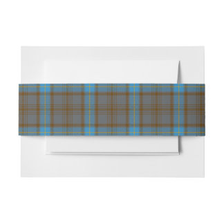 Hanna  Scottish Tartan Belly Band Invitation Belly Band