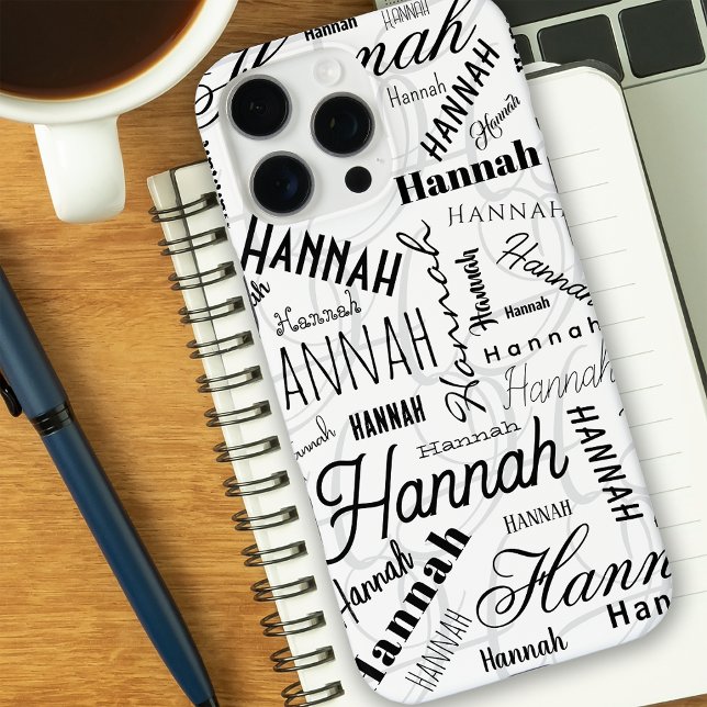 Hannah Black White  Case-Mate iPhone Case (Creator Uploaded)