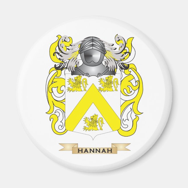 Hannah Coat of Arms (Family Crest) Magnet (Front)