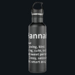 HANNAH Definition Personalized Name Funny Birthday 710 Ml Water Bottle<br><div class="desc">HANNAH Definition Personalized Name Funny Birthday Gift Idea</div>