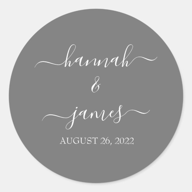 Hannah Elegant Wedding Invitation Envelope Seals (Front)
