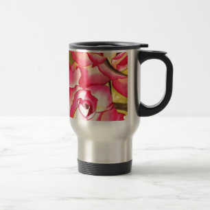 Hannah Gordon pink Rose watercolor art Travel Mug