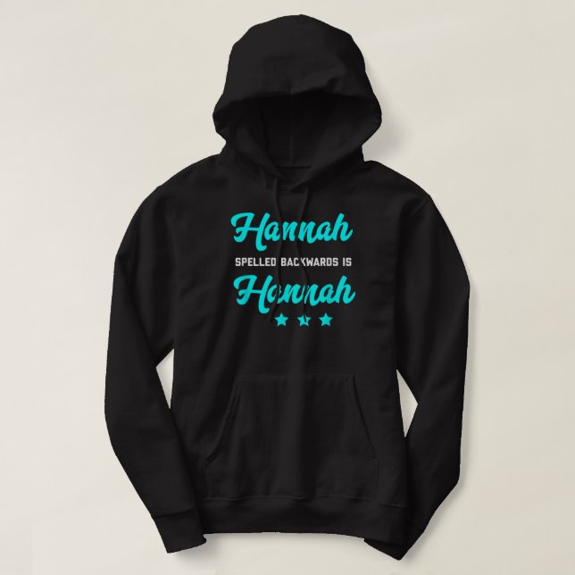 Hannah Spelled Backwards Is Hannah Tshirt Word Pla (Design Front)