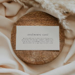 HANNAH Vintage Cream Boho Simple Baby Shower Enclosure Card<br><div class="desc">This vintage cream boho simple baby shower enclosure card from the Hannah Collection is perfect for a minimalistic baby shower or sprinkle shower. The neutral cream and grey colour design features modern boho unadorned typography with a unique minimalist style.</div>
