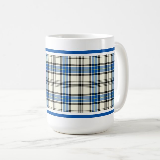 Hannay Clan Scottish Tartan Coffee Mug (Front Right)