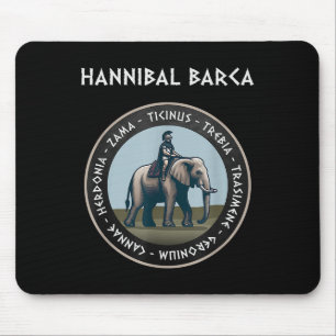 Hannibal Barca 2nd Punic War Battles Carthage  Mouse Pad