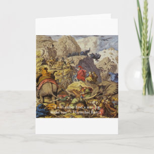 Hannibal Barca & Army & Quote Gifts & Cards