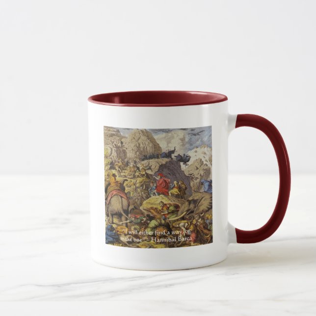 Hannibal Barca & Army & Quote Gifts & Cards Mug (Right)