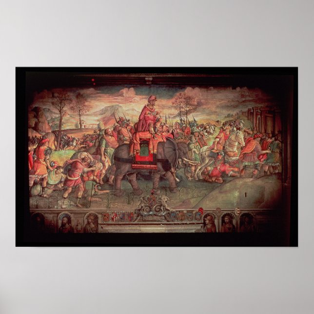 Hannibal Crossing the Alps Poster (Front)
