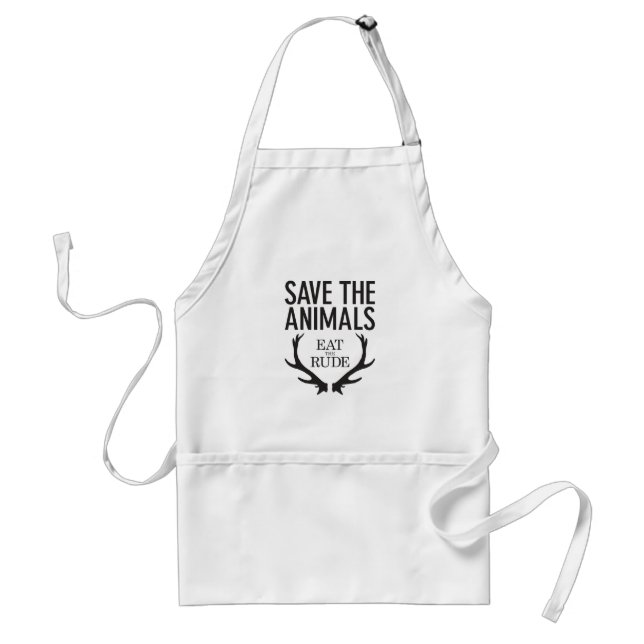 Hannibal Lecter - Eat the Rude (Save the Animals) Standard Apron (Front)
