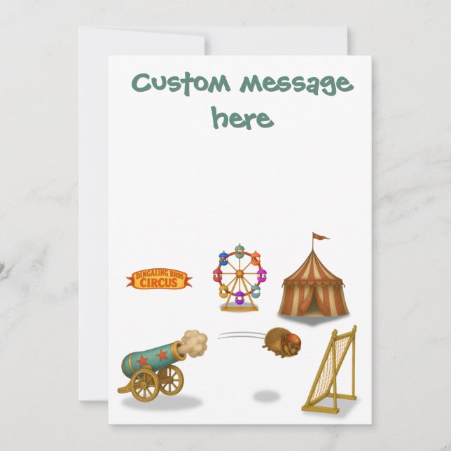 Hannibal the Cannonball. Add your own message. Card (Front)