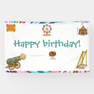 Hannibal the Cannonball birthday Banner
