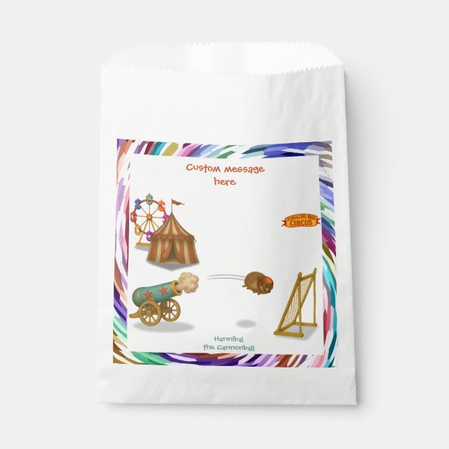 Hannibal the Cannonball Favour Bag (Front)
