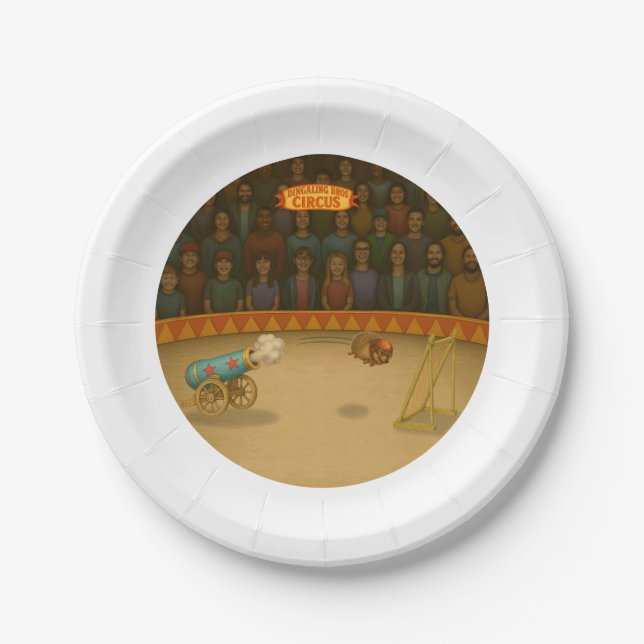 Hannibal the Cannonball Paper Plate (Front)