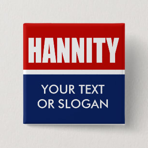 HANNITY 2012 2 INCH SQUARE BUTTON