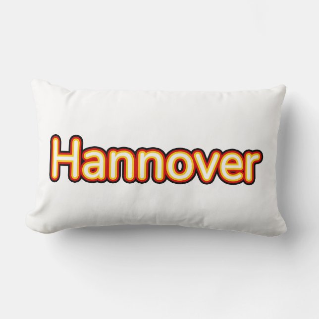 Hannover Deutschland Germany Lumbar Pillow (Front)