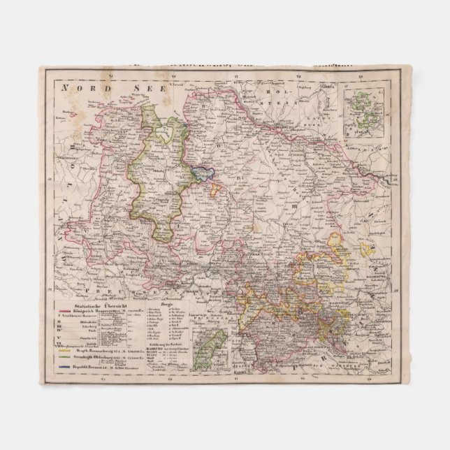 Hannover, Germany Fleece Blanket (Front (Horizontal))