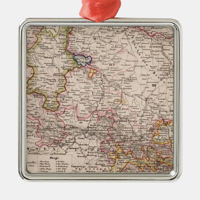 Hannover, Germany Metal Ornament (Front)