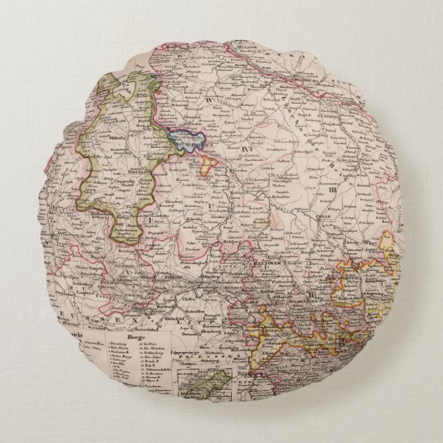 Hannover, Germany Round Pillow (Front)
