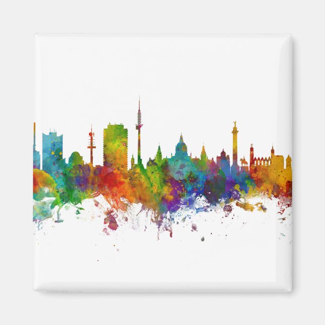 Hannover Germany Skyline Magnet (Front)