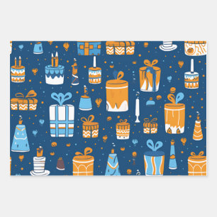 Hannukah holiday wrapping paper