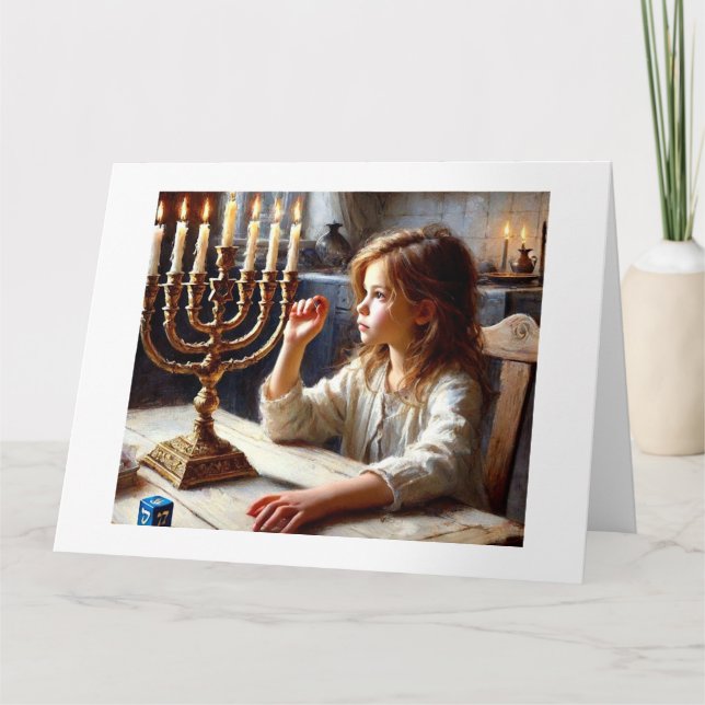 Hannukah Lights,  Card (Front)