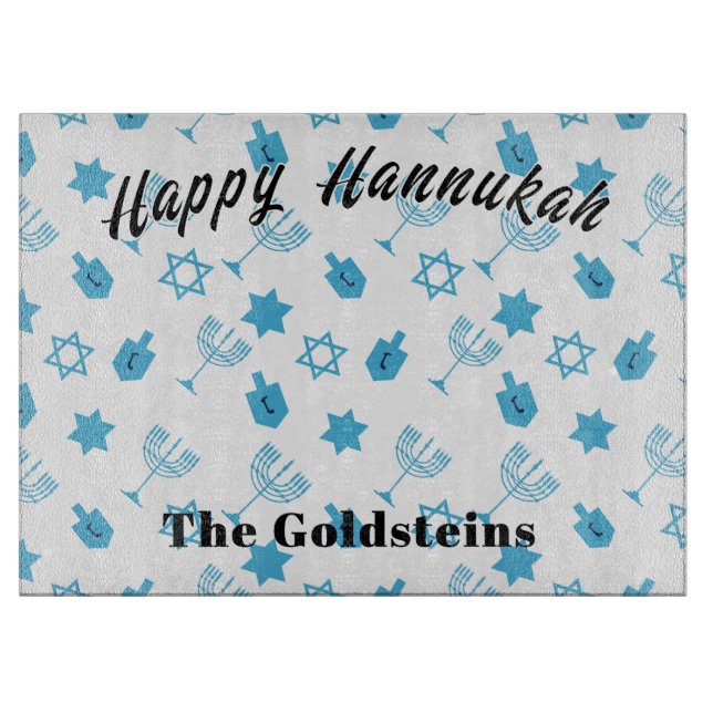 Hannukah Menorah Drip Board Candle Placemat  (Front)