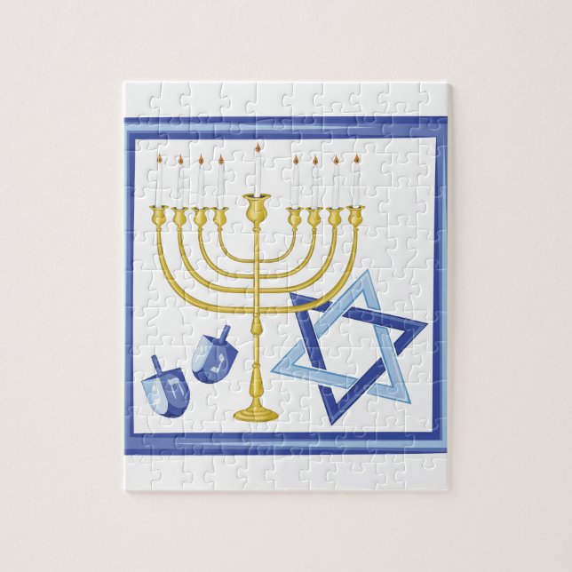 Hannukah Symbols Jigsaw Puzzle (Vertical)