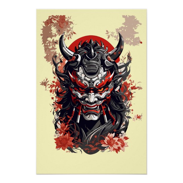 Hannya japanese mask 3 poster (Front)